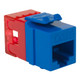 CAT6 RJ45 Keystone Jack for HD Style - Blue, Single IC1078F6BL CAT6 RJ45 Keystone Jack for HD Style - Blue, Single IC1078F6BL